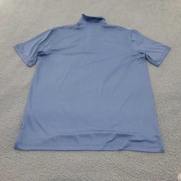 Callaway Golf Polo Shirt Mens Large Blue Opti-Dri Striped Performance - Picture 2 of 8